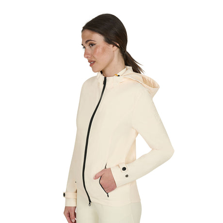 Women's slim fit softshell jacket with windproof zip