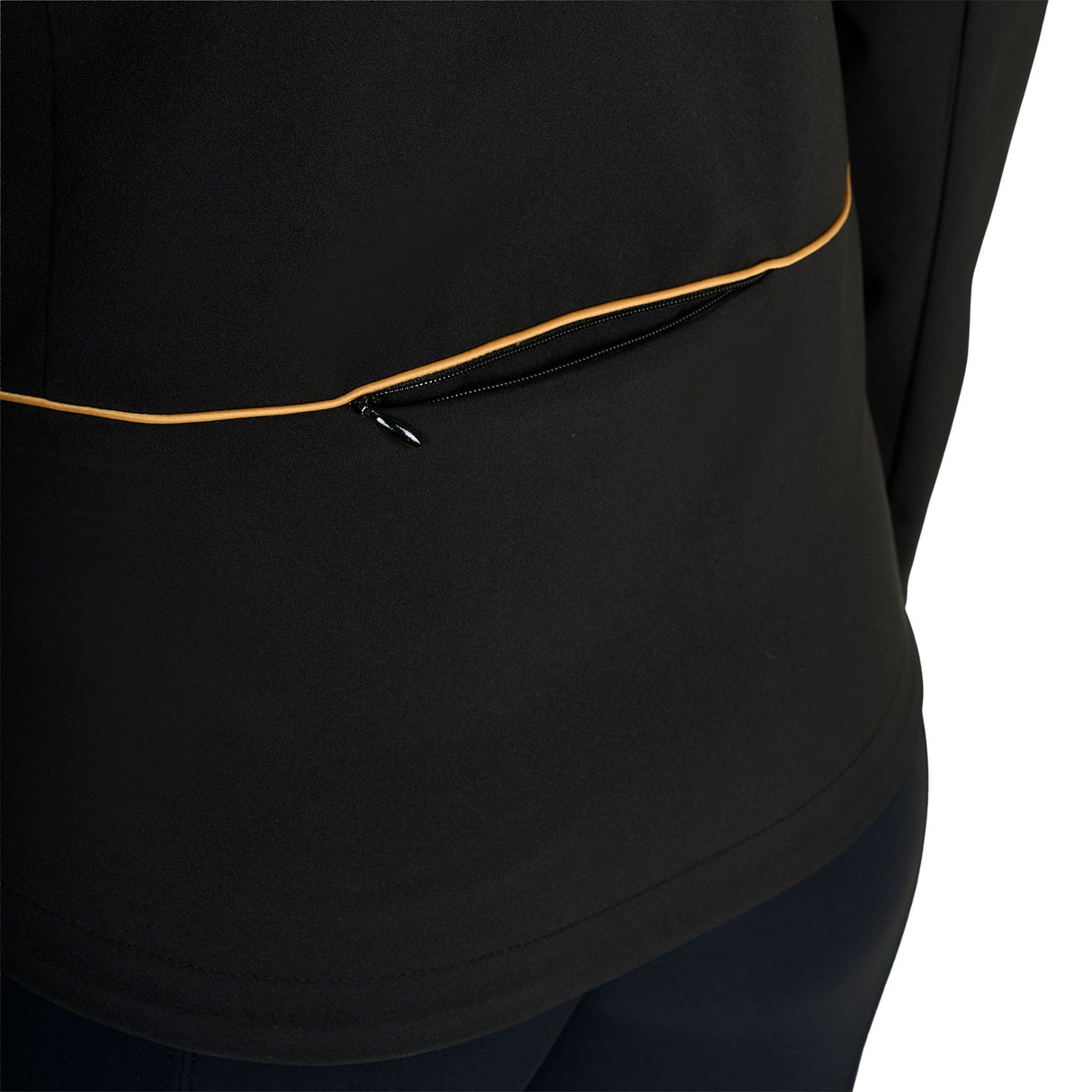 Women's slim fit softshell jacket with windproof zip