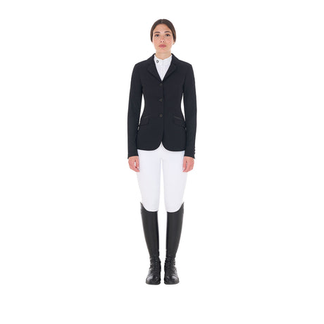 Women's competition jacket three buttons perforated fabric