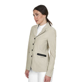 Women's competition jacket four buttons perforated fabric