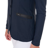 Women's competition jacket four buttons perforated fabric