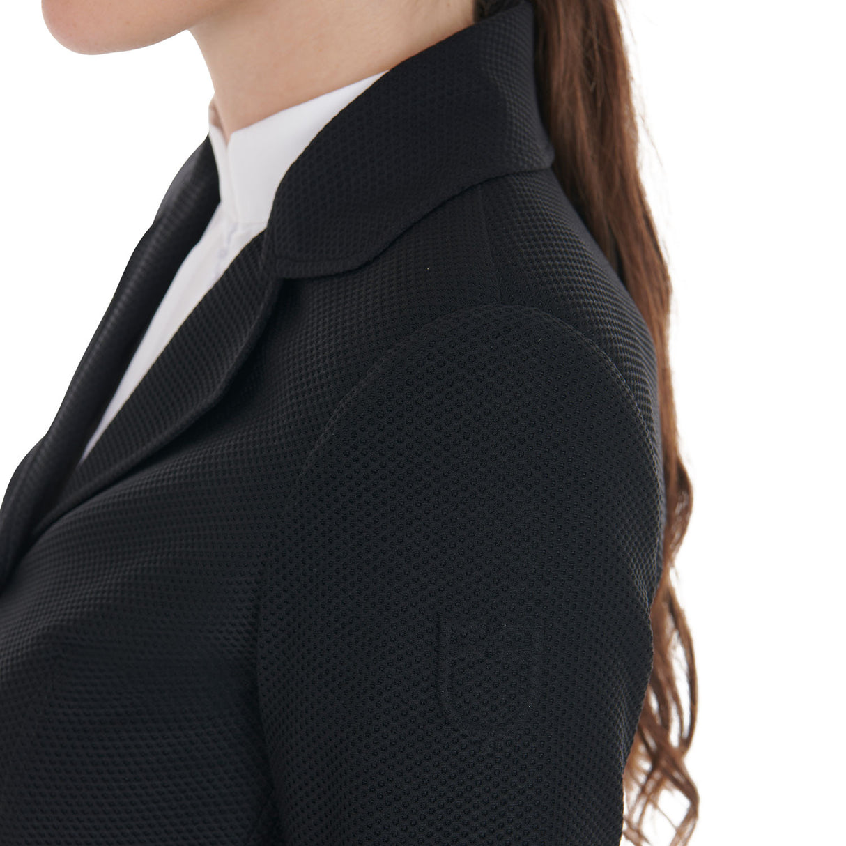 Women's competition jacket four buttons perforated fabric