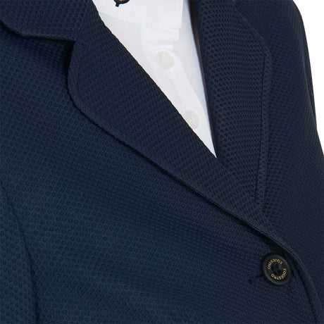 Women's competition jacket four buttons perforated fabric