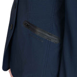 Women's competition jacket four buttons perforated fabric