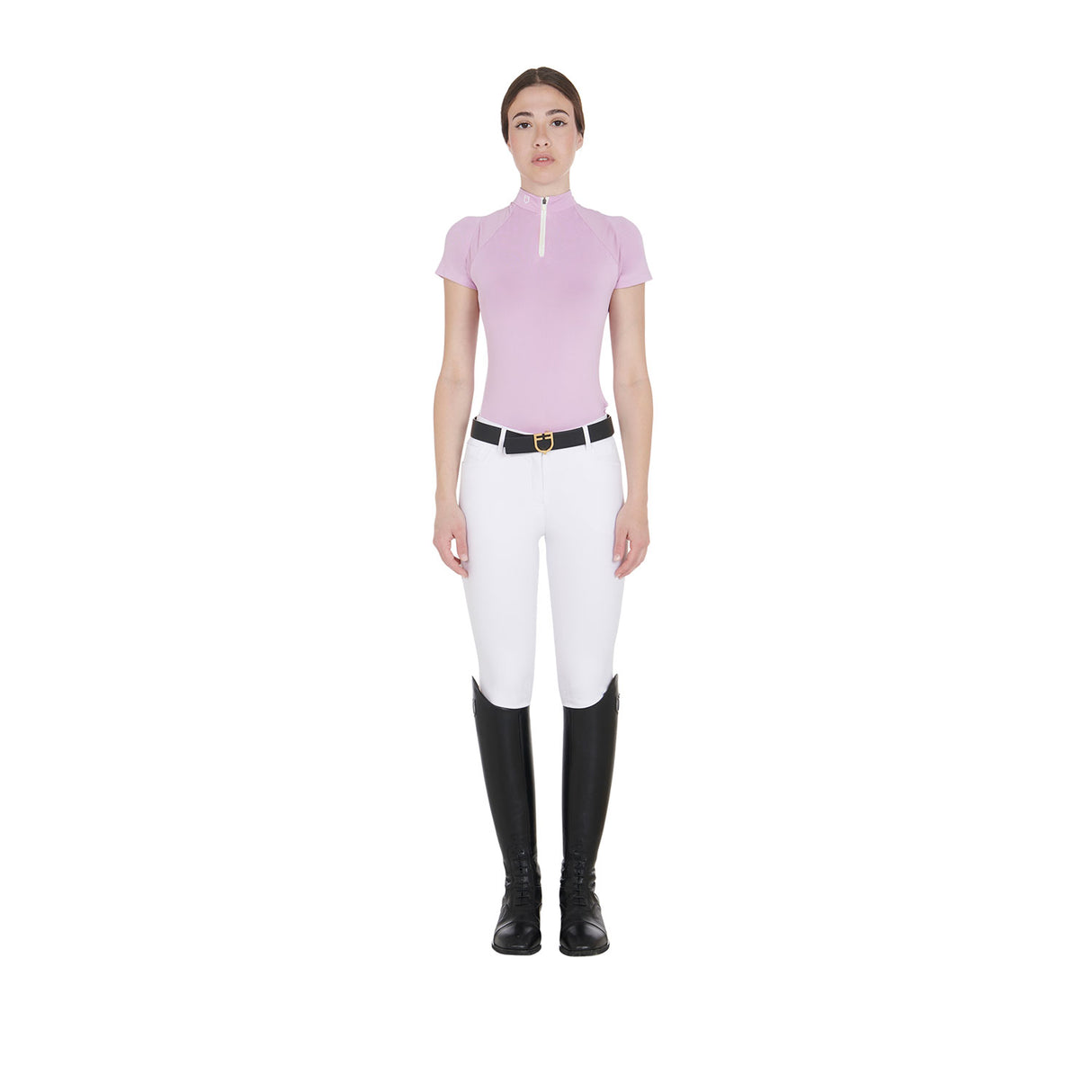 Equestro Women's Slim Fit Technical Training Polo Shirt