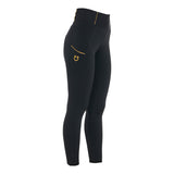 Equestro Women's Slim Light Light Leggings #colour_black
