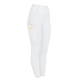 Equestro Women's Slim Light Light Leggings #colour_white