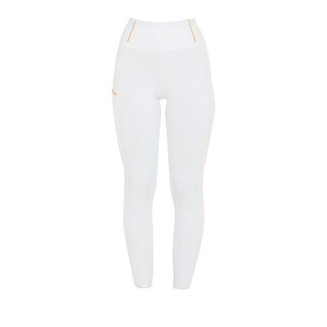 Equestro Women's Slim Light Light Leggings #colour_white
