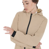 Women's slim fit softshell jacket with concealed pockets