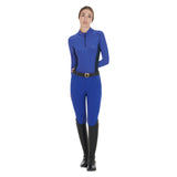 Equestro Women's Long-Sleeved Training Technical Polo Shirt