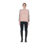 Equestro Women's Crewneck Sweatshirt With Printed Logo #colour_pink