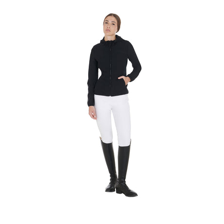 Women's down jacket in technical blend