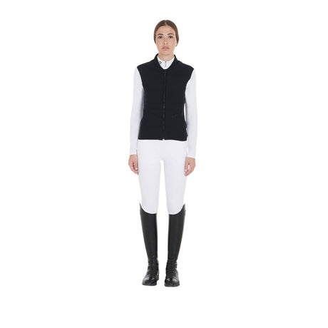 Women's slim fit vest in technical fabric