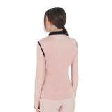 Equestro Women's Technical Blend Zippered Vest #colour_pink