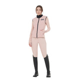 Equestro Women's Technical Blend Zippered Vest #colour_pink