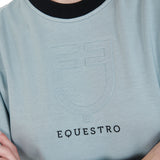 Equestro Women's Cropped Crewneck Sweatshirt #colour_grey