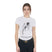 Equestro Women's Slim Fit T-Shirt Moonlight Print #colour_white