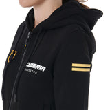Equestro Scuderia Equestro Women's Hooded Sweatshirt Fleece #colour_black