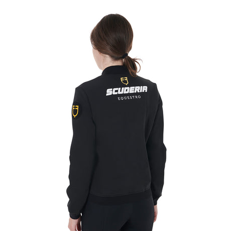 Equestro Scuderia Equestro Women's Bomber Technical Fabric #colour_black
