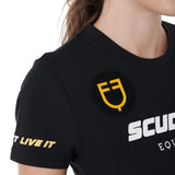 Equestro Scuderia Equestro Women's Slim Fit T-Shirt #colour_black