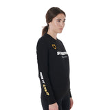 Equestro Scuderia Equestro Women's Crewneck Sweatshirt #colour_black