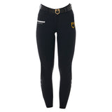 Equestro Scuderia Equestro Women's Knee Grip Breeches #colour_black