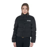 Equestro Women's Cropped Down Jacket Stretch Fabric