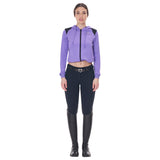 Equestro Women's Cropped Hoodie #colour_purple