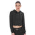 Equestro Women's Cropped Hoodie #colour_black