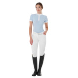 Equestro Women's Competition Body Polo Shirt #colour_blue