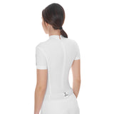 Equestro Women's Competition Body Polo Shirt #colour_white