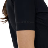 Equestro Ridertechnology women's training polo shirt short sleeves and zip