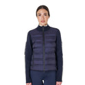 Women's jacket in nylon and knit with zip