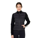 Women's jacket in nylon and knit with zip