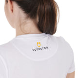 Equestro Women's Wild & Free Slim Fit Cotton T-Shirt #colour_white