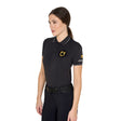 Equestro Woman's Scuderia Equestro Collection Polo #colour_black
