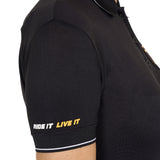 Equestro Woman's Scuderia Equestro Collection Polo #colour_black