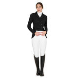 Equestro Women's Competition Dressage Half Tailcoat #colour_black