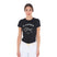 Equestro Women's Cannes Cotton T-Shirt With Rhinestones #colour_black