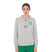Equestro Women's Hoodie With Zip And Sponge Logo #colour_grey-green