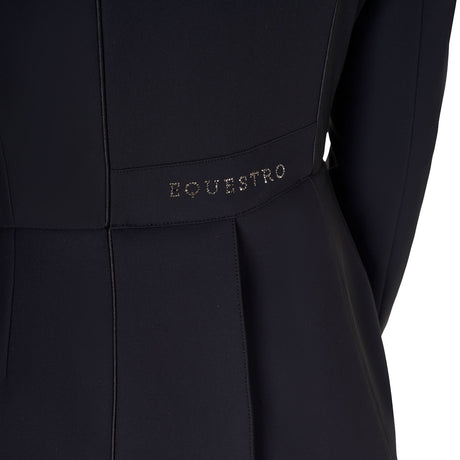 Women's tailocoat in technical fabric with rhinestones