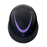 Equestro Helmet Polished Faux Leather Strap Homologation En 1384-2023 #colour_blue-purple