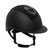 Equestro Matt Helmet With Wide Visor And Rhinestone Logo Homologation En 1384-2023 #colour_black