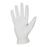 Equestro Women's Gloves In Soft Technical Fabric With Glitter Logo #colour_white