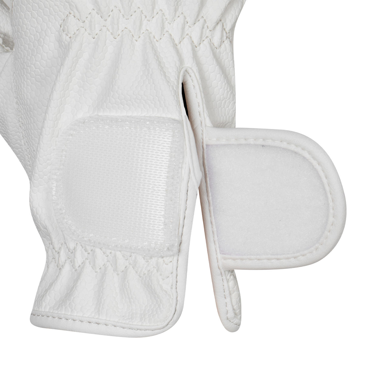 Equestro Women's Gloves In Soft Technical Fabric With Glitter Logo #colour_white