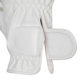 Equestro Women's Gloves In Soft Technical Fabric With Glitter Logo #colour_white