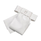 Equestro Dressage Plastron Rhinestone Logo