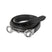 Equestro Women's Clincher Belt Snaffle Bit Buckle #colour_black-silver