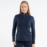EQUIDRY Women's Water Repellent Base Layer #colour_navy-raspberry