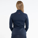 EQUIDRY Women's Water Repellent Base Layer #colour_navy-raspberry